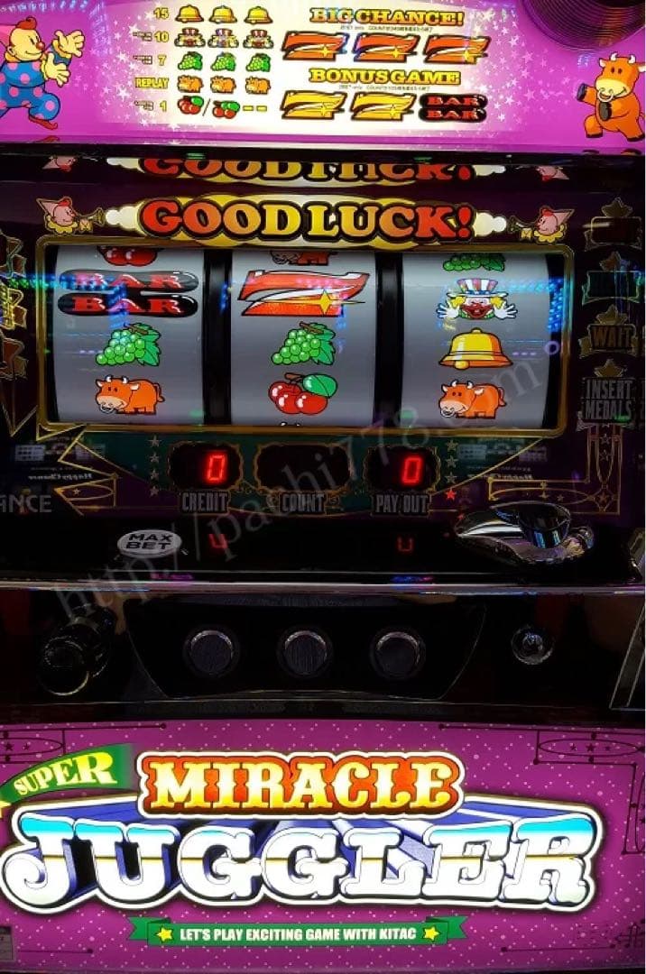 データカウンター パチスロ実機 スーパーミラクルジャグラ