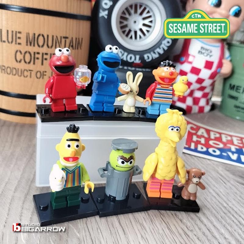 セサミストリート ミニフィギュア 6個セット SESAMESTREET エルモ