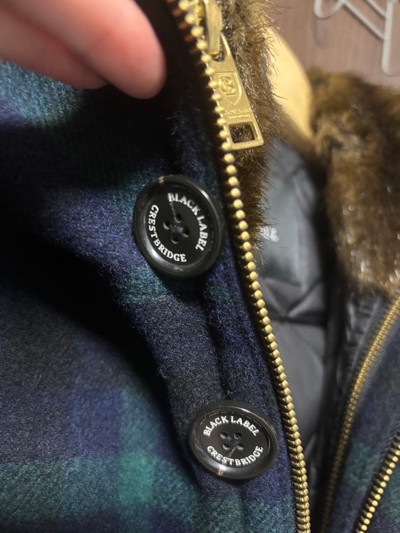 BURBERRY BLACK LABELネイビーグリーンチェック