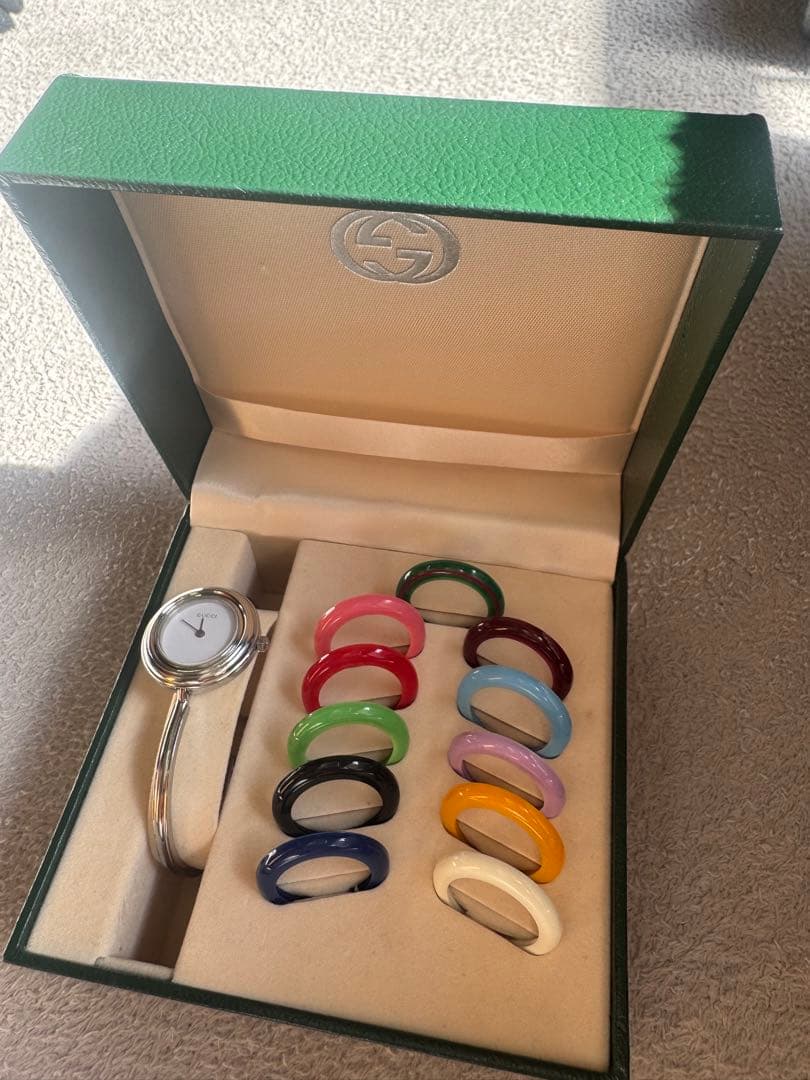 美品 希少 GUCCI チェンジベゼル シルバー