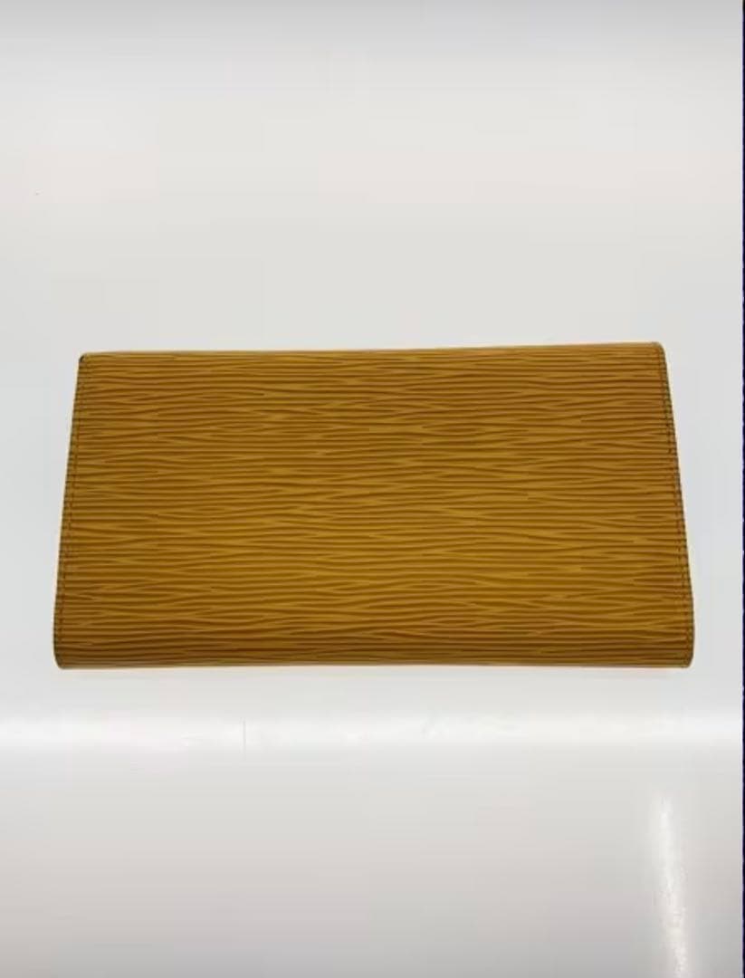 ルイ・ヴィトン M63389 エピ レザー イエロー 三つ折り長財