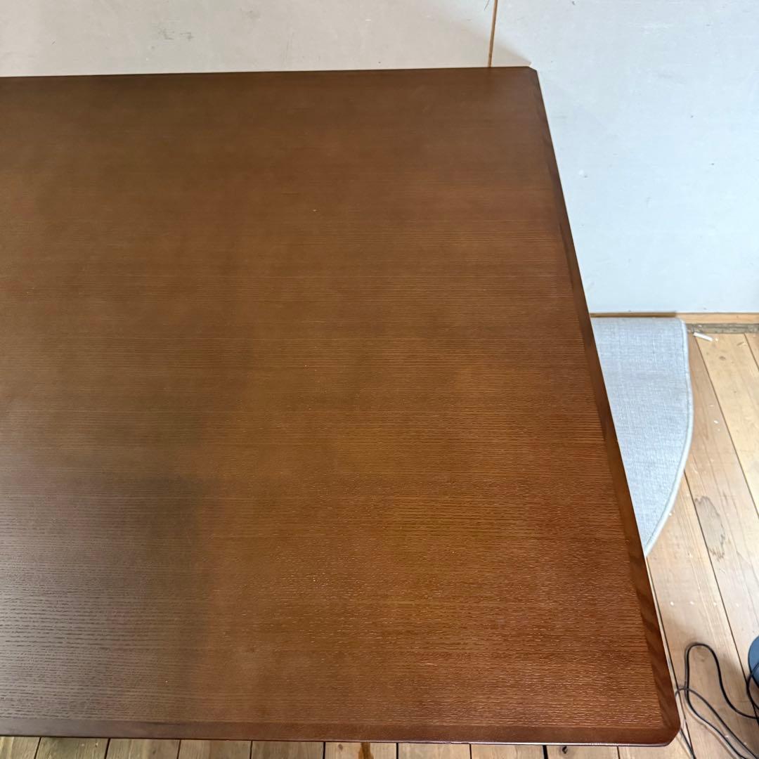【695】ニトリ　木製ダイニングテーブル ブラウン 下棚付き