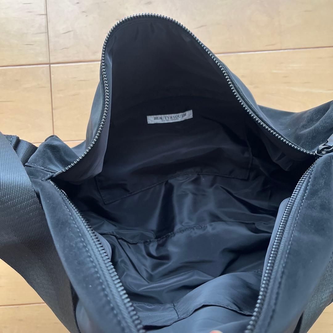 ビューティーアンドユース　ショルダーバッグ　ギャザー　ラウンド　アローズ