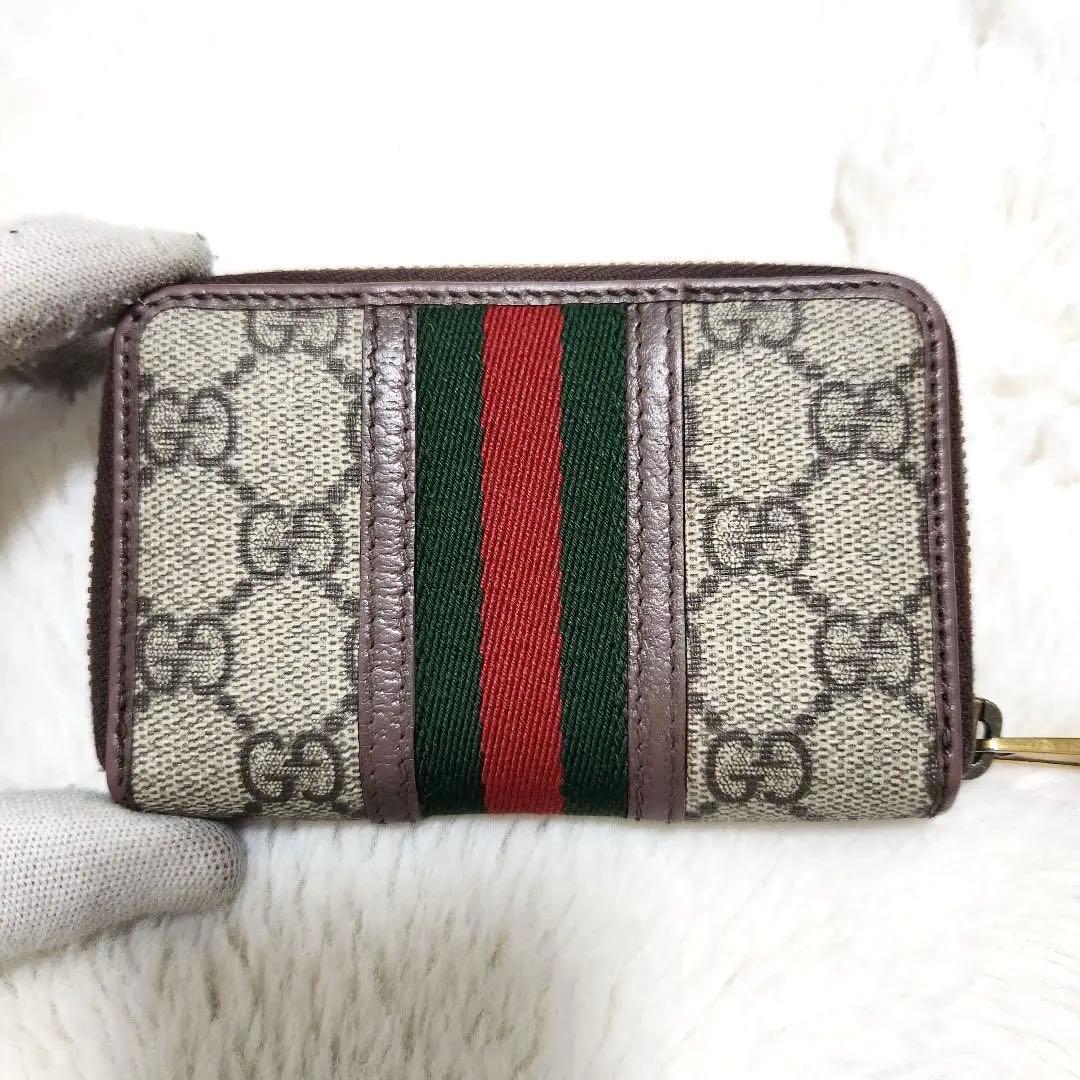 ✨ほぼ未使用✨グッチ　ケース　小銭入れ　シェリーライン　オフディア