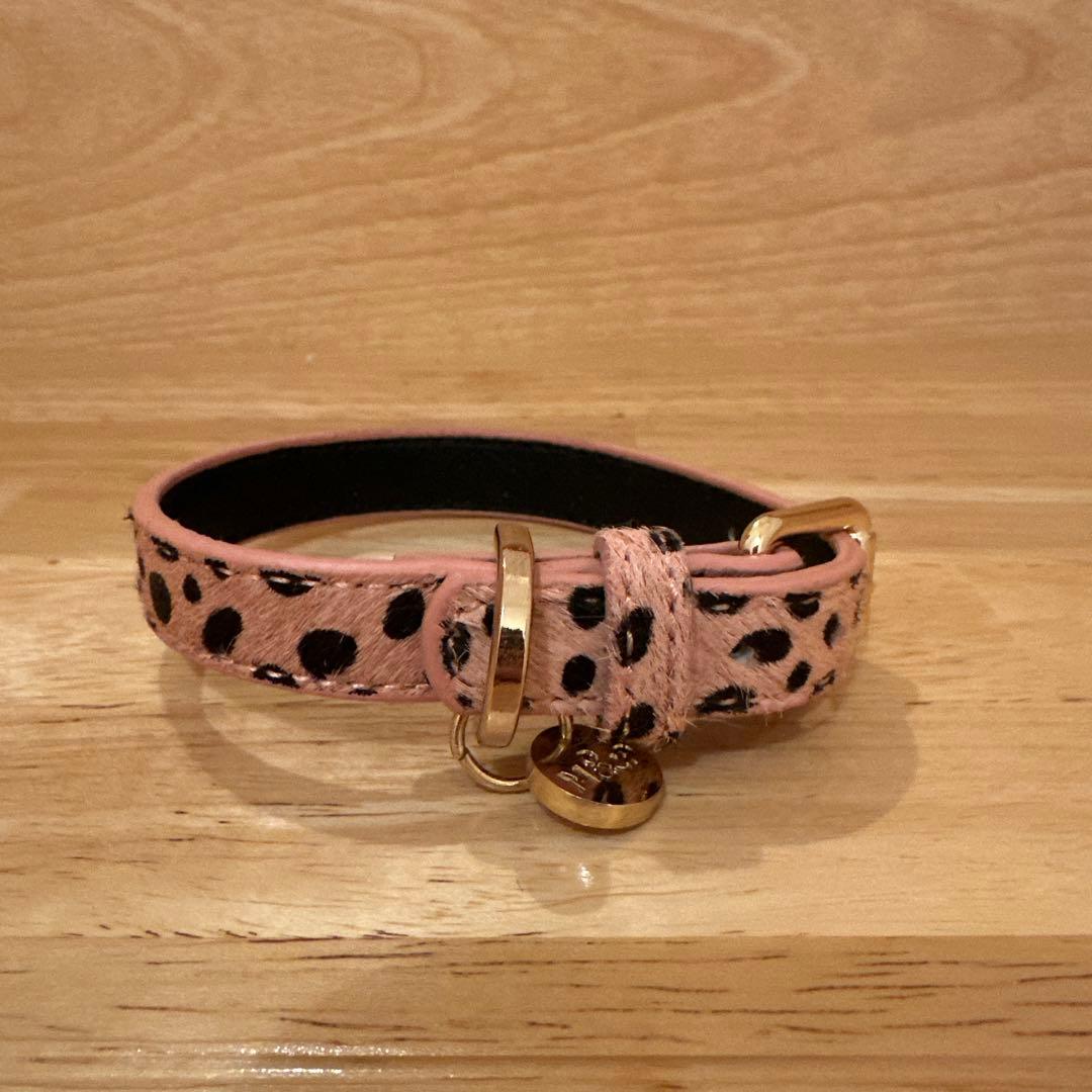 MILK&PEPPER ピンク Guepard Collar 30x1,5cm teddy-pendant--bear--pink--