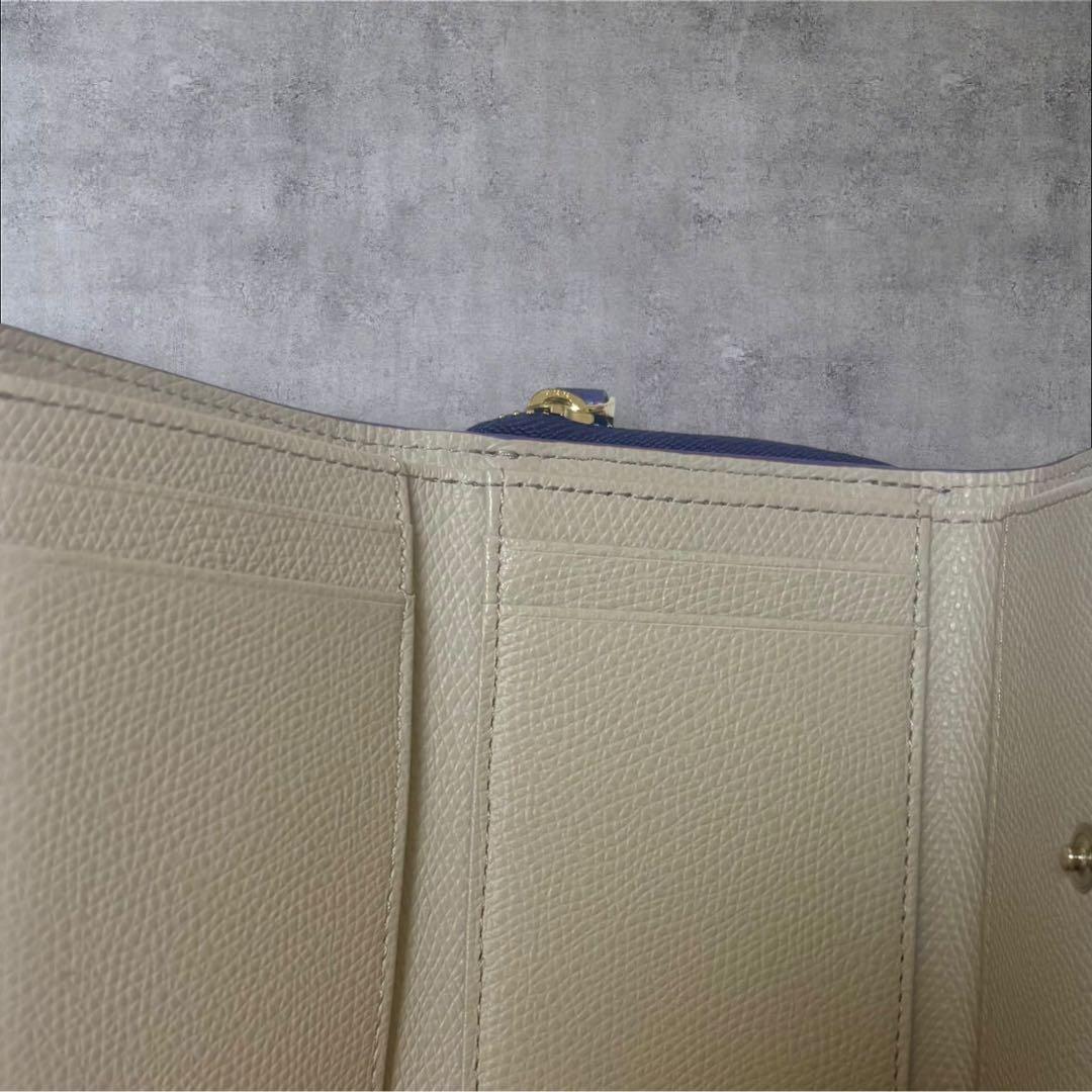 未使用agnes b. アニエスベー 三つ折り財布 パープル紫 コンパクト