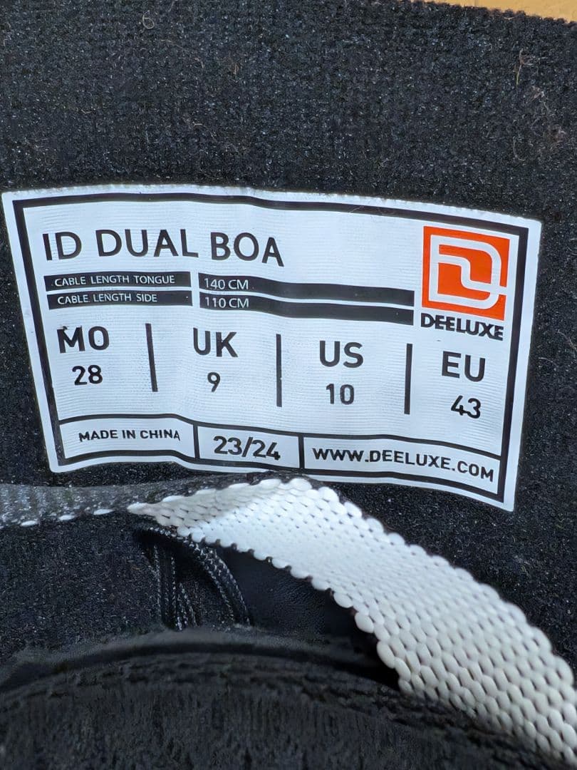スノーボード DEELUXE ID DUAL BOA 28cm
