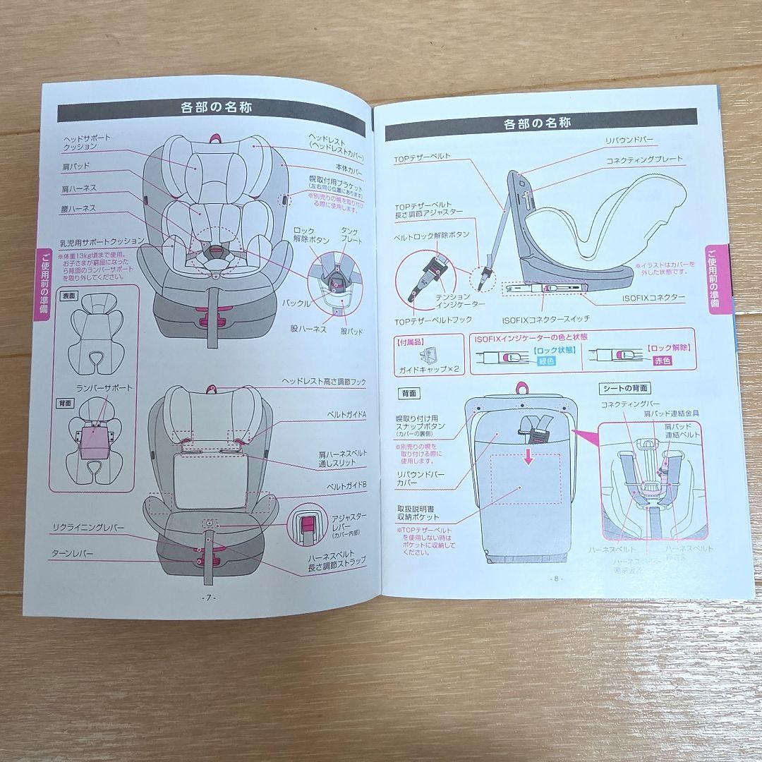 新生児～7歳 Nosette long　チャイルドシート ISOFIX 回転式