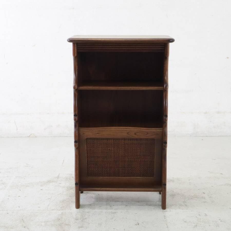 値下げカリモク家具 コロニアル マガジンラック付き 電話台 FAX台 花台