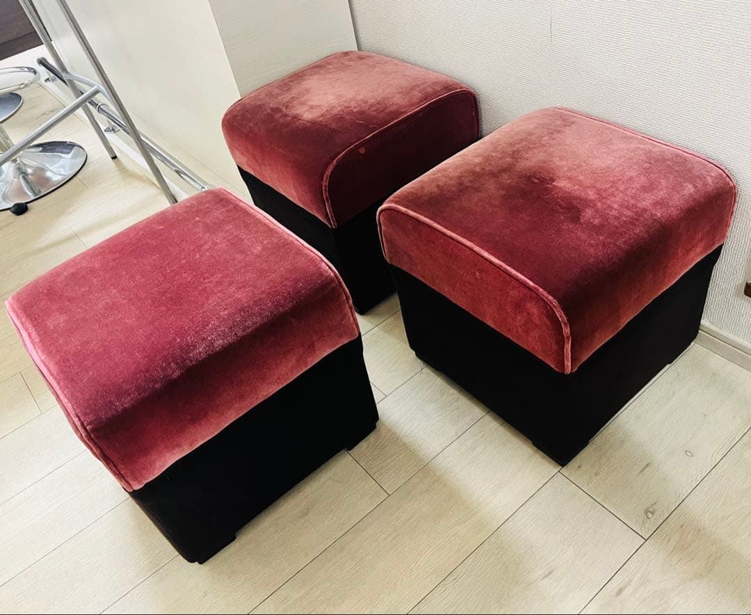 専用品 アンティーク ベロア スツール 椅子 喫茶店 モダン レトロ