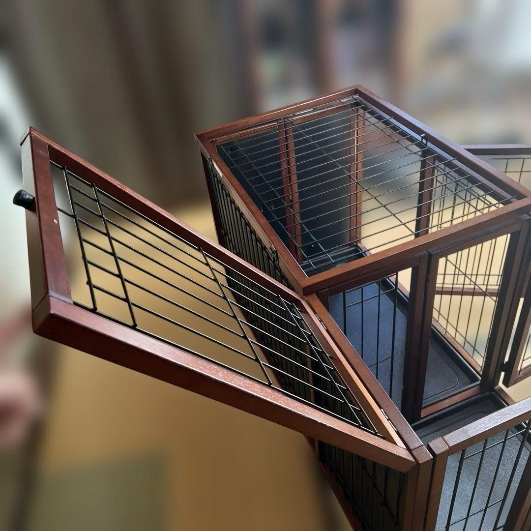 折り畳み木製犬用ケージ 12年程前6万で購入 静岡市取りに来てくれる方