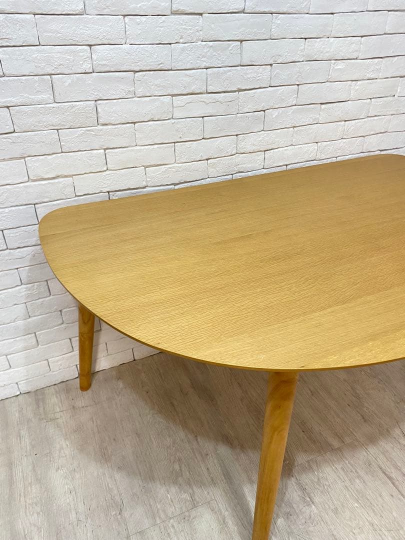 【うーあん　】半円　ダイニングテーブル　￼リビング　机　デスク　格安