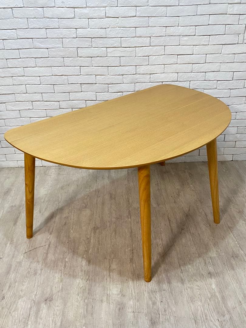 【うーあん　】半円　ダイニングテーブル　￼リビング　机　デスク　格安