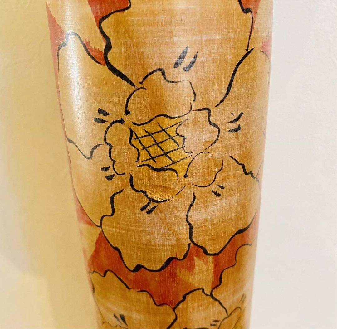 中古 こけし 日本 人形 木製 特大 本多伸夫 55cm コレクション 伝統