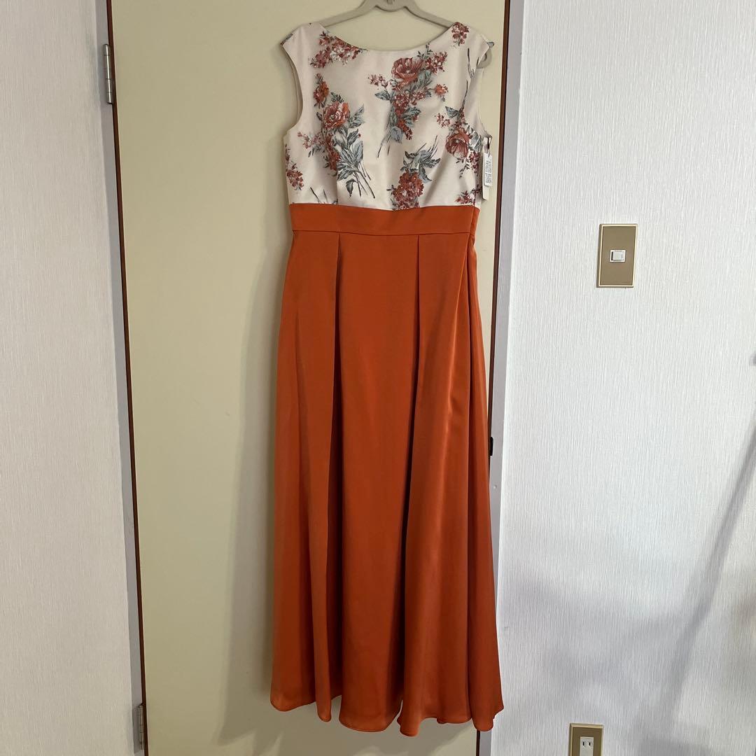 花柄ノースリーブパーティードレス ボレロ付　　AIMER 新品