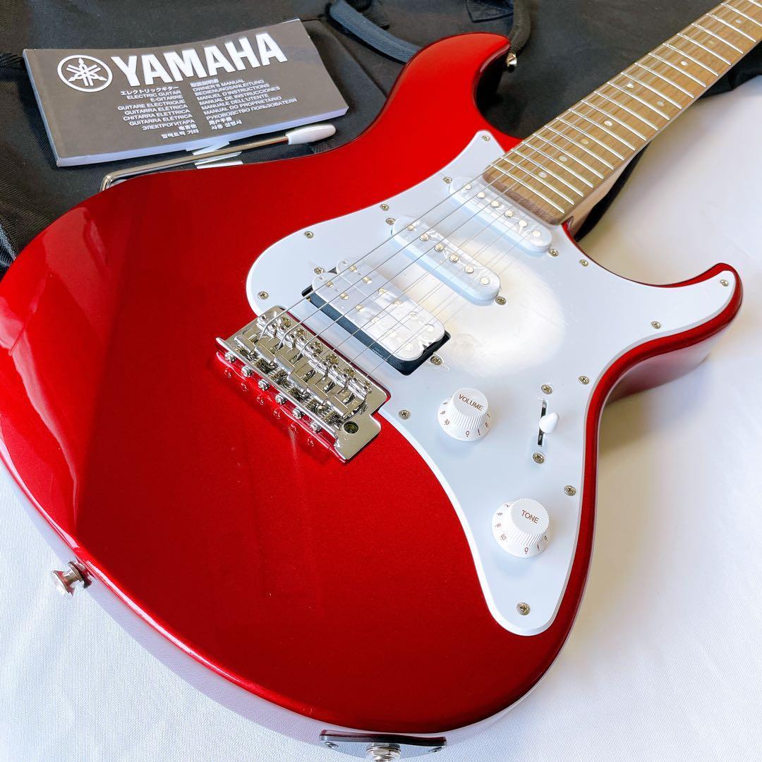 付属品&ケース付き　YAMAHA パシフィカPAC012 レッド