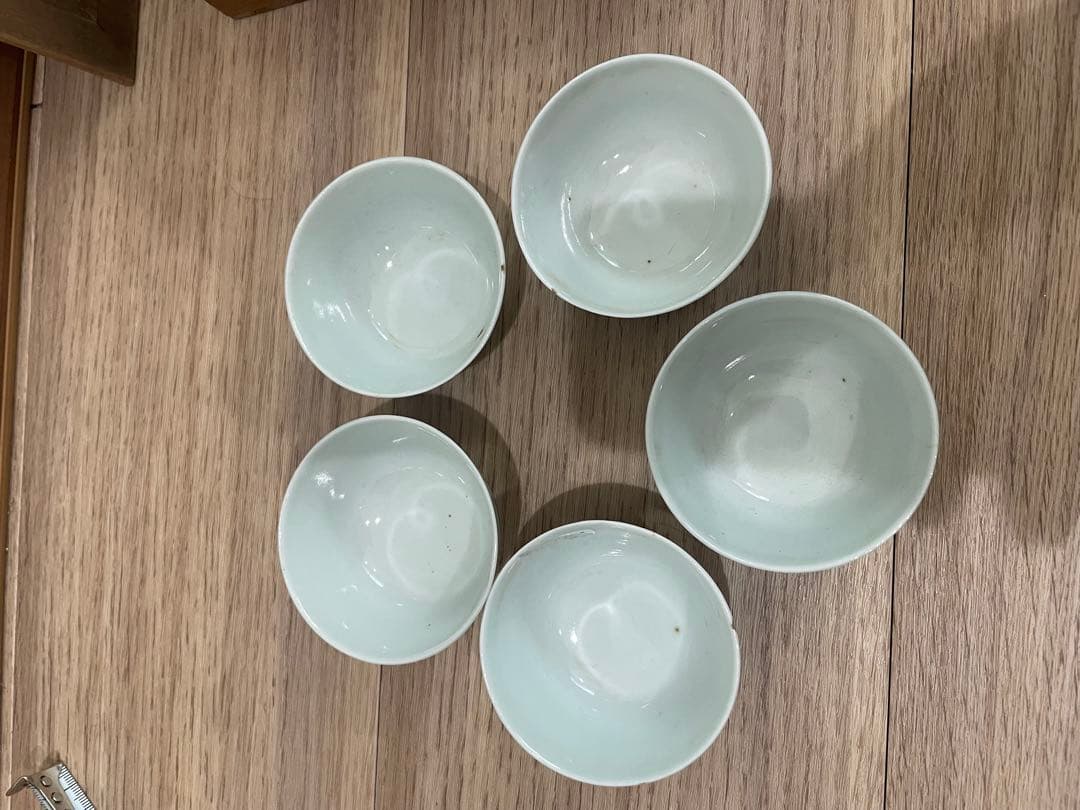 大明 生化年製 湯呑み 染付 中国 骨董 古美術 アンティーク コレクション