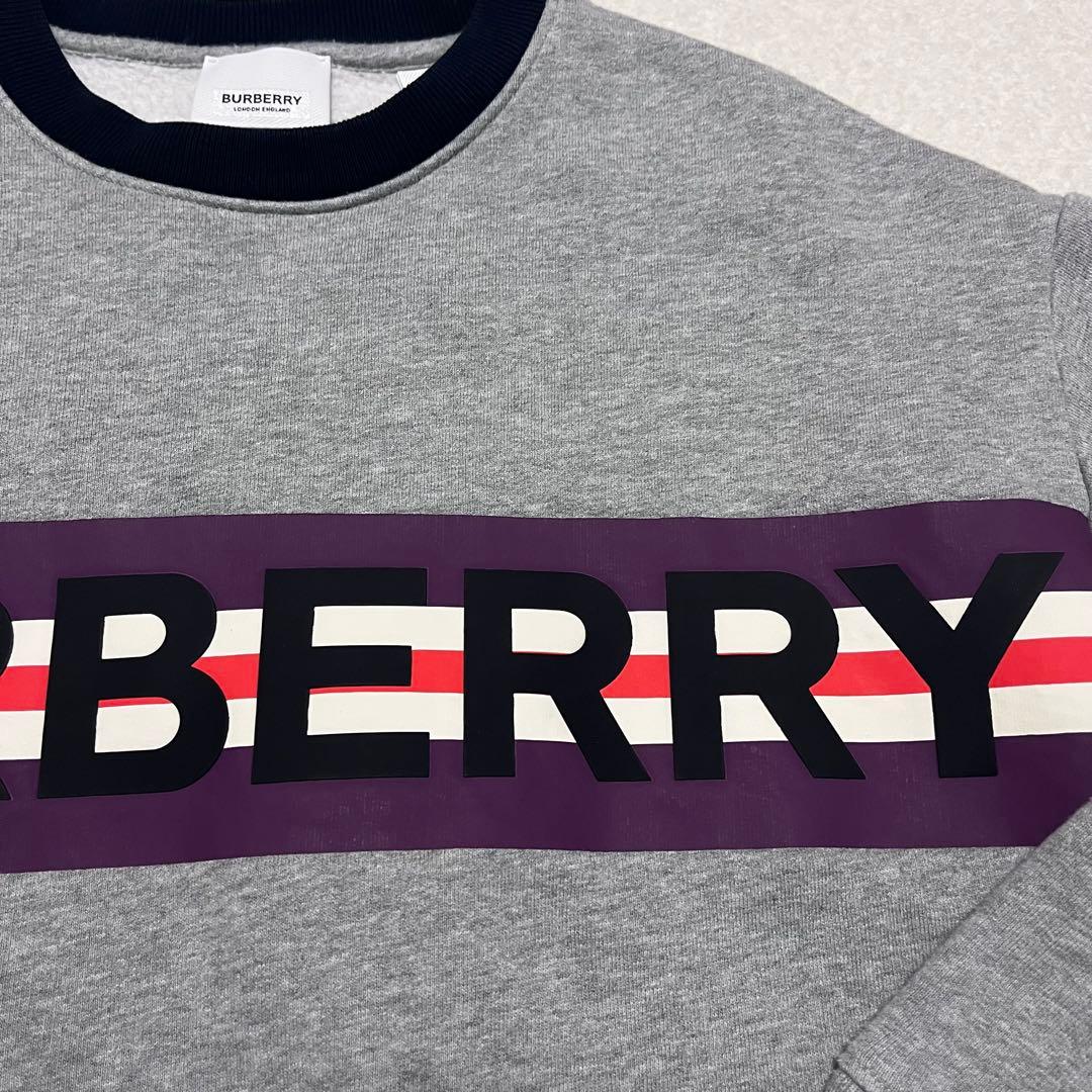 BURBERRY ロゴスウェット トレーナー 10Y 140cm グレー キッズ