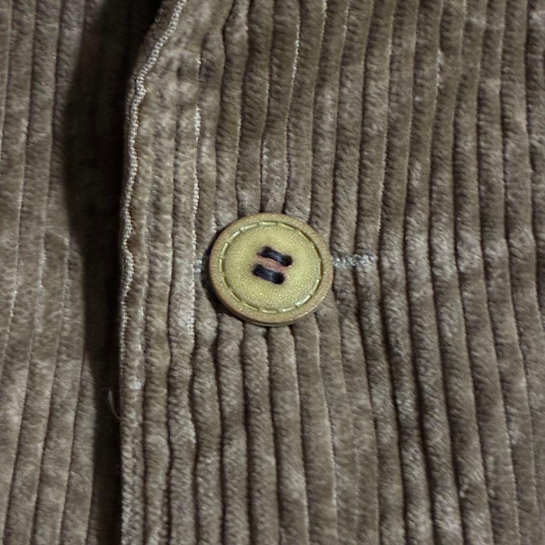 【希少】70sフランス製ヴィンテージコーデュロイジャケット渋カジ古着 樹脂ボタン