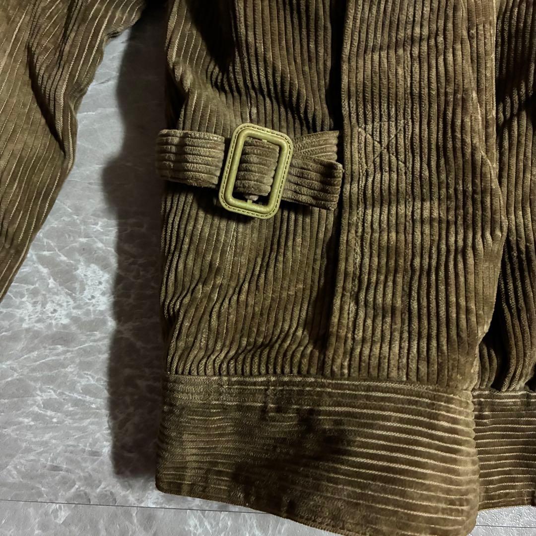 【希少】70sフランス製ヴィンテージコーデュロイジャケット渋カジ古着 樹脂ボタン