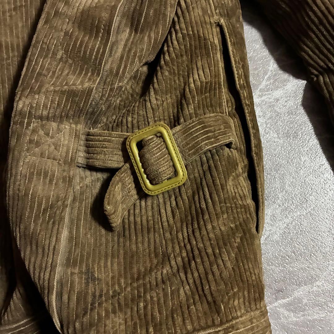 【希少】70sフランス製ヴィンテージコーデュロイジャケット渋カジ古着 樹脂ボタン