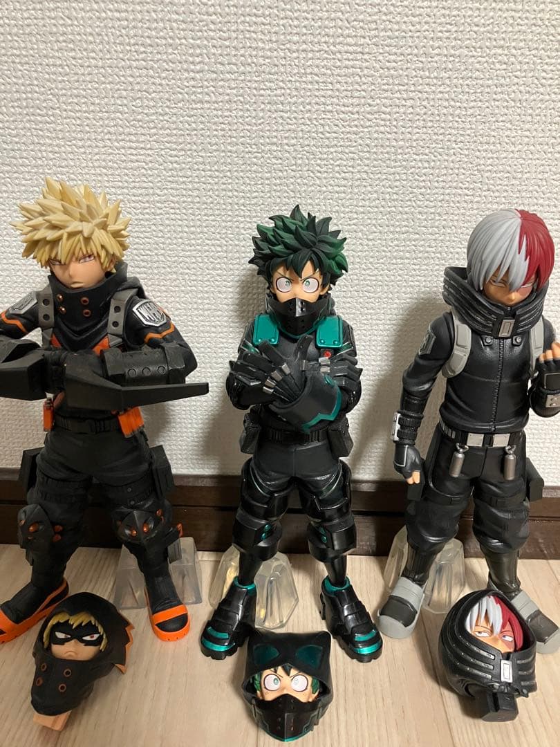 ヒロアカ一番くじ ワールドヒーローズミッション 緑谷爆豪轟3体セット