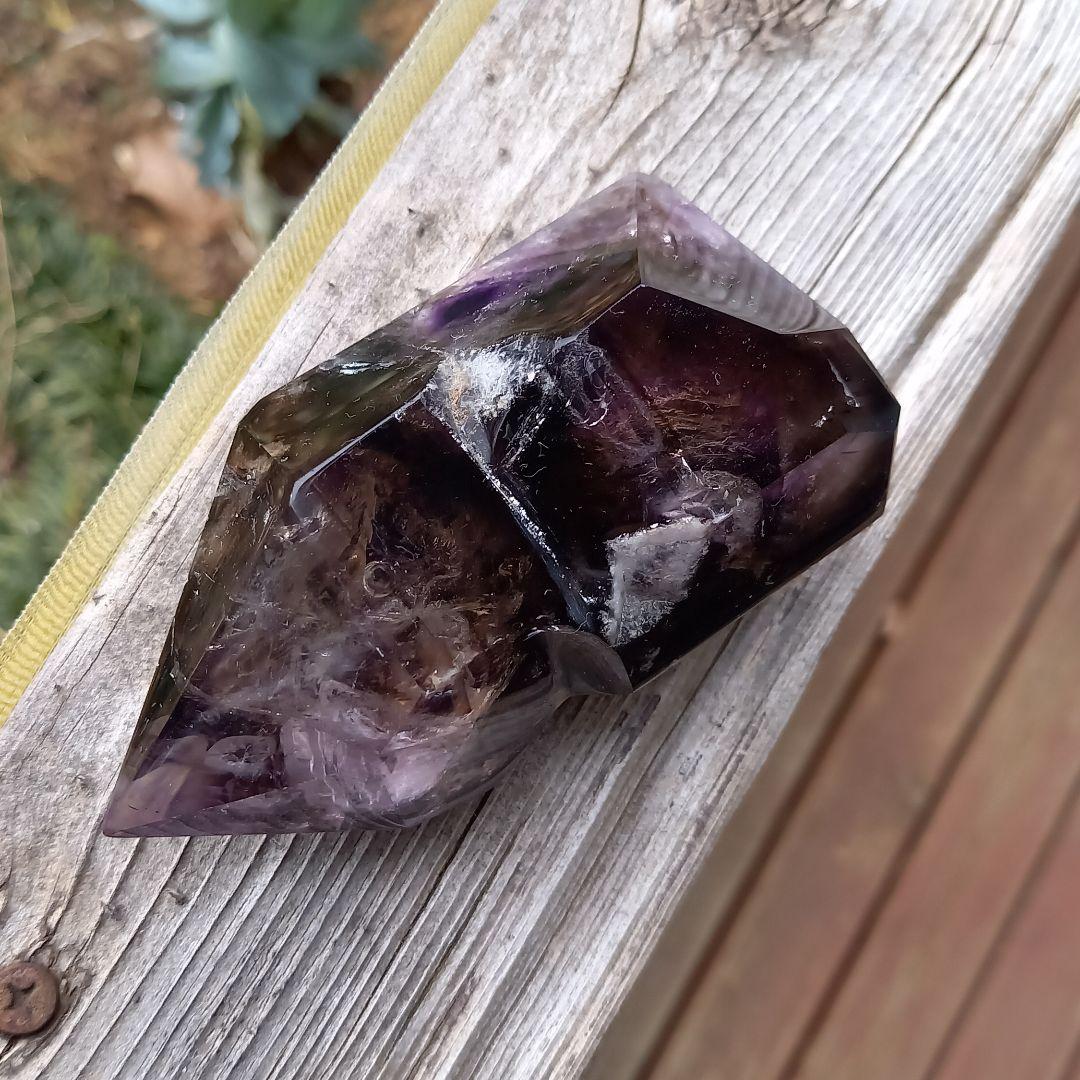 レア！　パワーストーン　エレスチャル　水入り 楽天市場】【一点もの/激レア】水入りアメジストエレスチャル タンブル