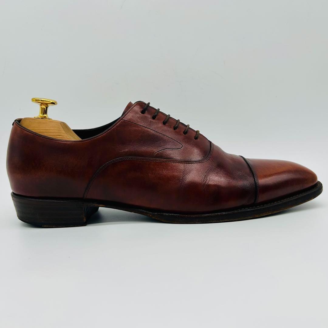 SHETLANDFOX ブライトン ストレートチップ US7 ブラウン 内羽根