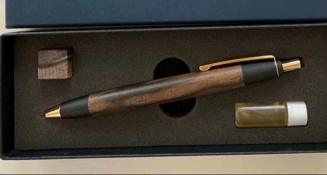 野原工芸 黒柿 スタンダードボールペン