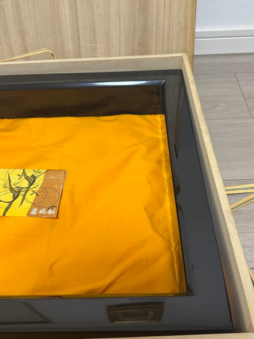 伝統工芸 茶道具 炉縁 輪島塗 塗り師 塗師 泉馬 共箱 共布付 茶室