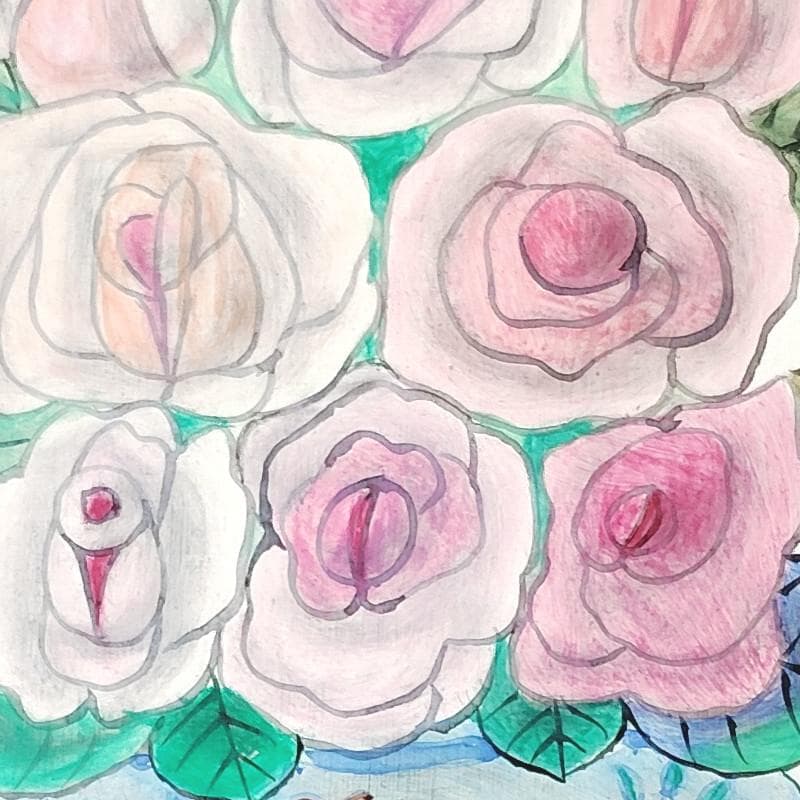 ☆ 今井ロジン ☆「 バラ 」油絵 SMサイズ 未使用額！ - メルカリ