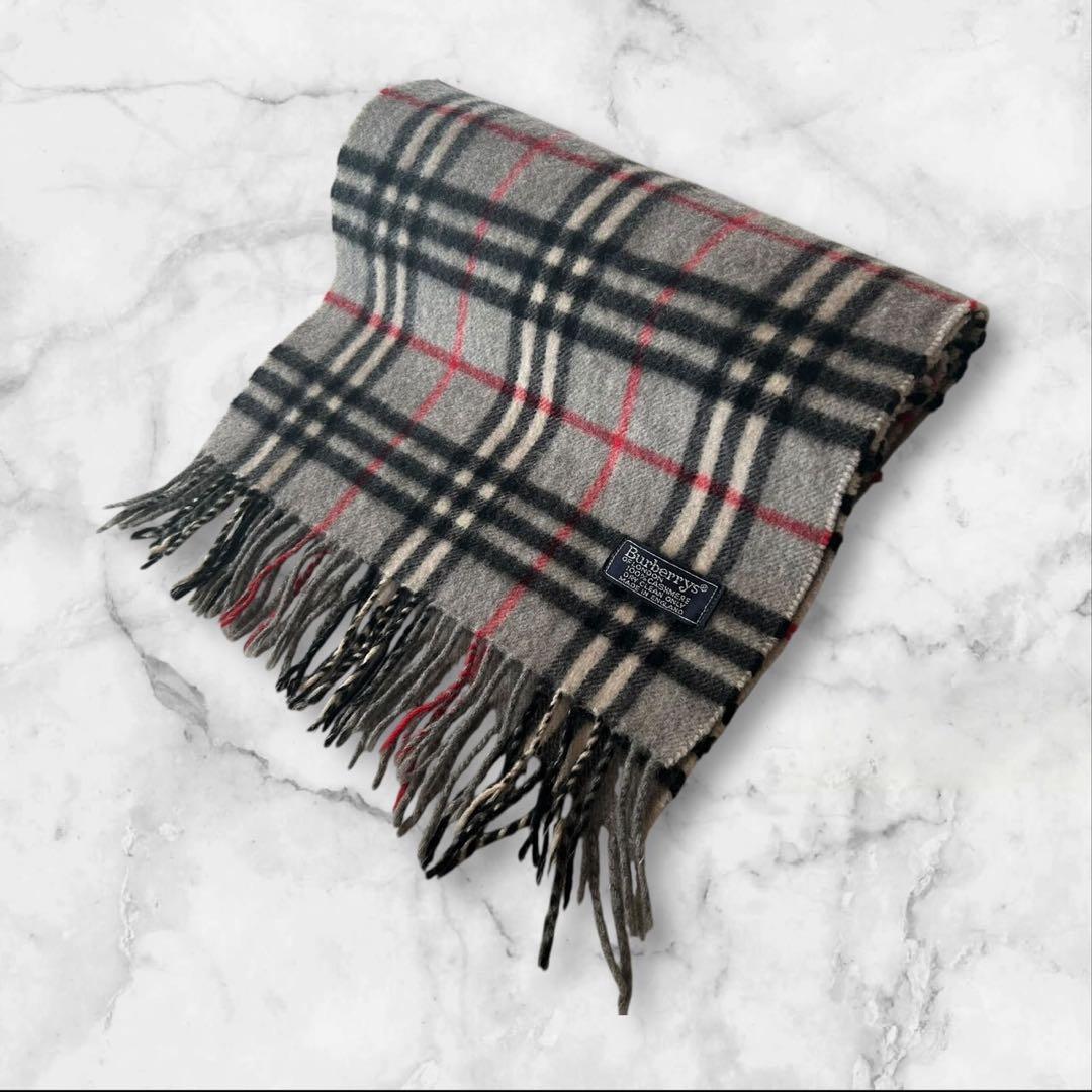 Burberry チェック柄 マフラー ウール