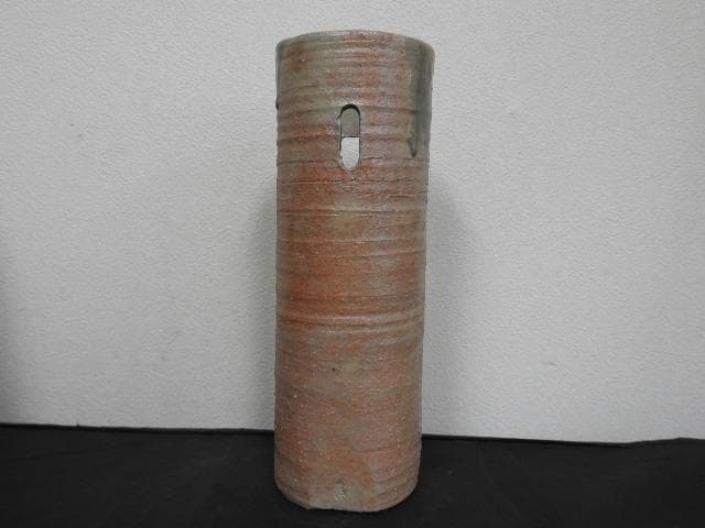 蔵六造　信楽写し　掛花入れ　共箱　MA604