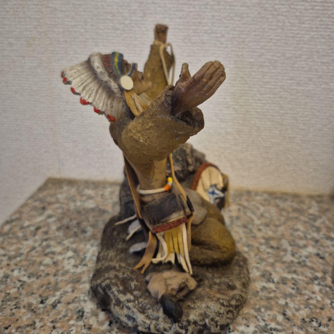 インディアン置物 ネイティブアメリカン