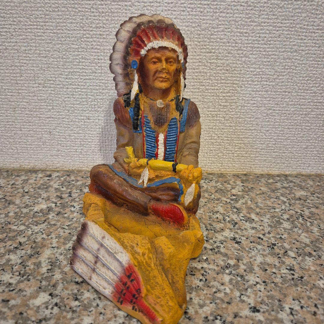 インディアン置物 ネイティブアメリカン