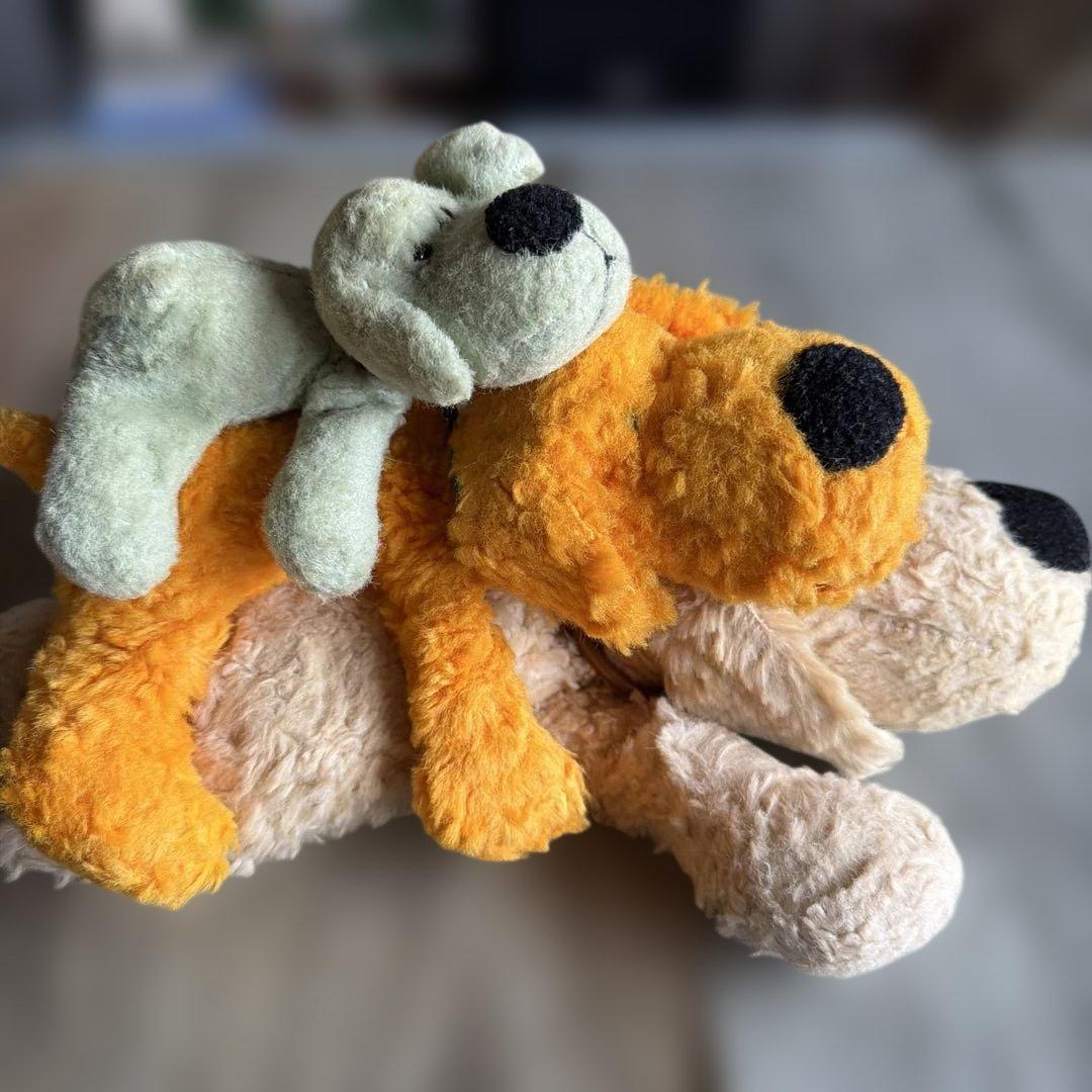 C OM O &R AYクタクタ犬レトロ子犬のルークセット売り⭐︎