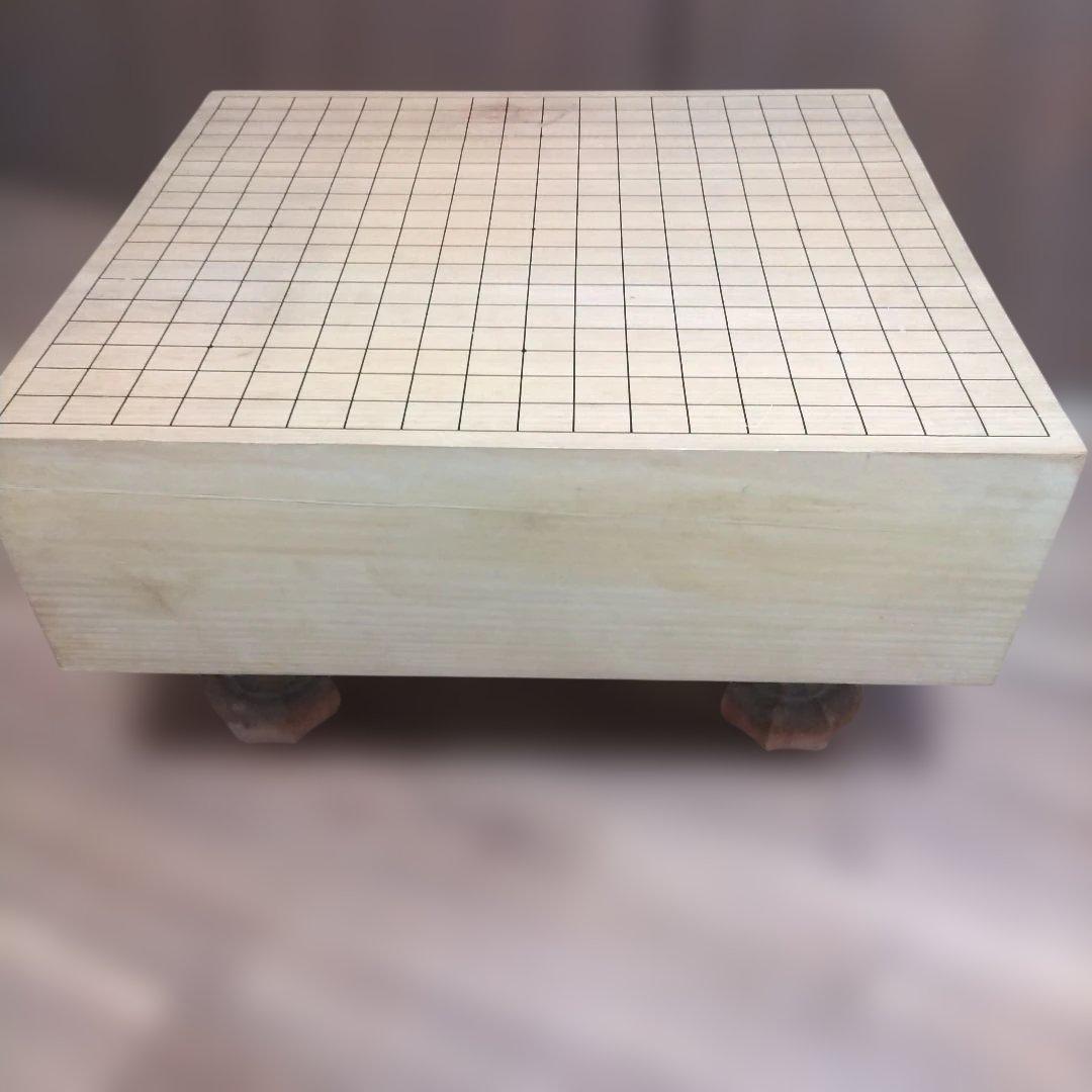 囲碁盤 天地柾目 ヘソ　血溜まり　脚付き