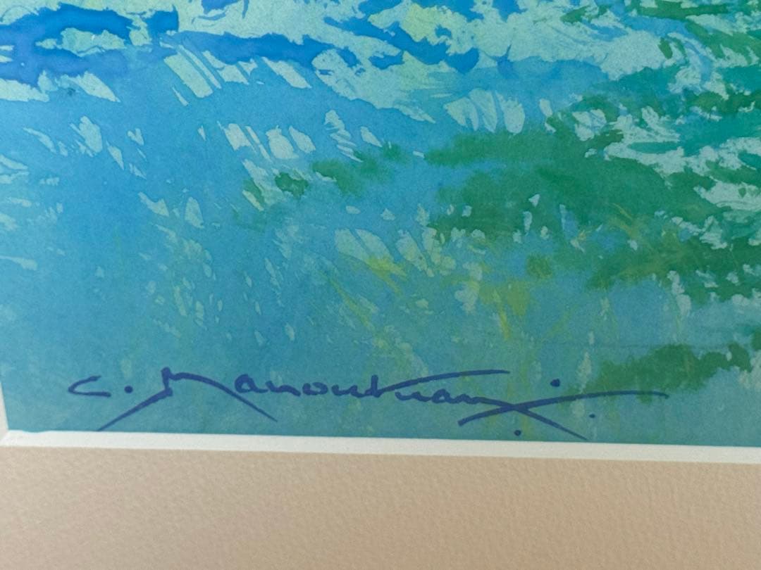 オリジナル油彩原画CLAUDE MANOUKIAN FlowerBarbizon