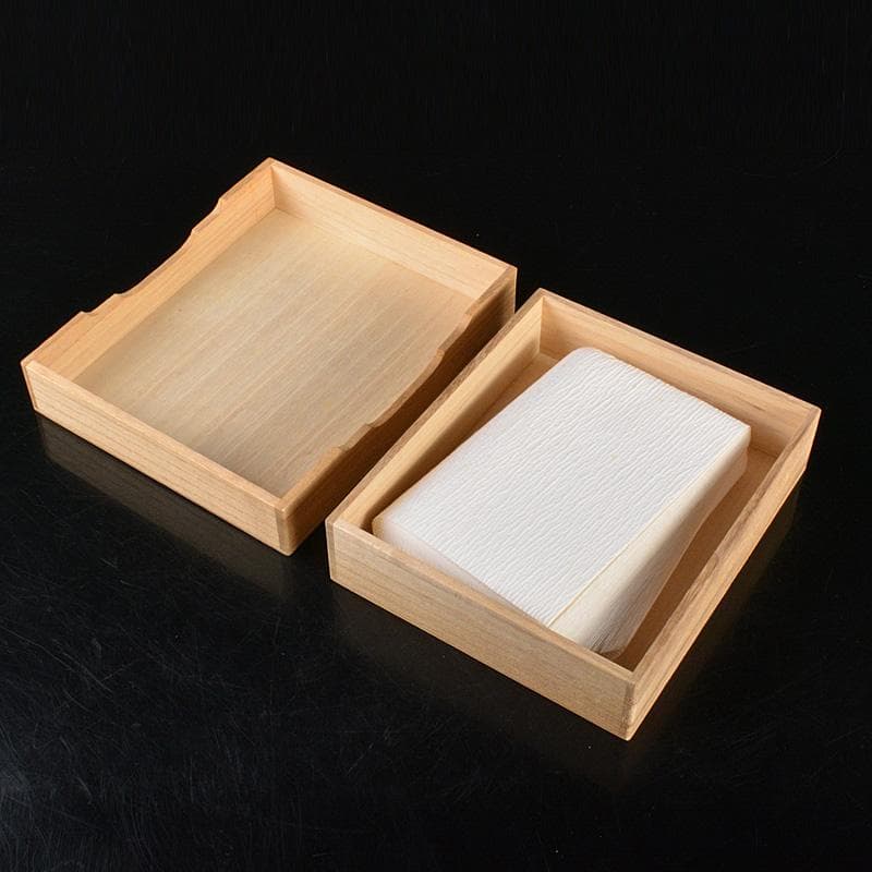 茶道具 山崎吉左衛門作 紙釜敷 檀紙 共箱 C 6210 美術品・アンティーク・