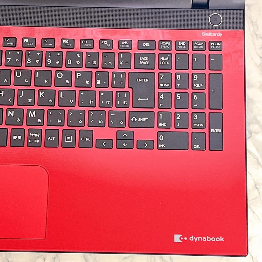 美品✨綺麗な赤✨爆速SSD薄型ノートパソコン✨Windows11カメラ オフィス