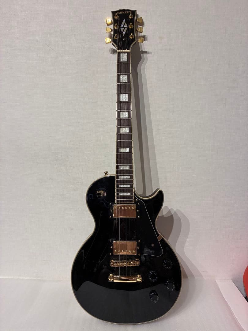 BUSKERS バスカーズ エレキギター BLC300 Amazon | BUSKER'S BLC300 BK レスポールカスタム ブラック 黒 エレキ