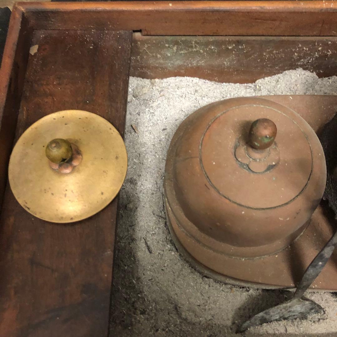 最高級】江戸火鉢 江戸時代 南部鉄器 鉄製茶道具セット