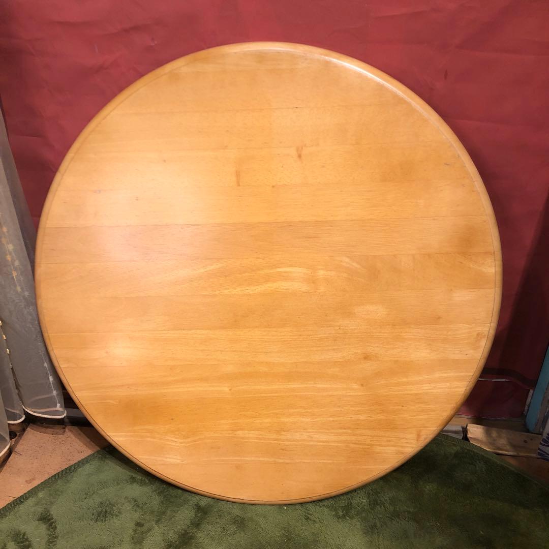 70’s ヴィンテージ スピンドルレッグ　コンパクト　ラウンドテーブル