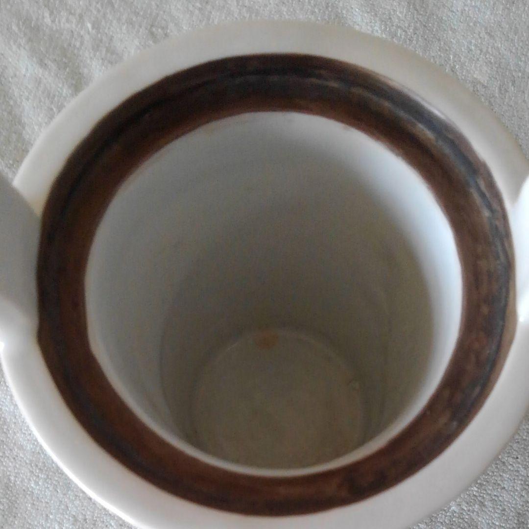 有田 杉原一壺作白磁手桶形花器