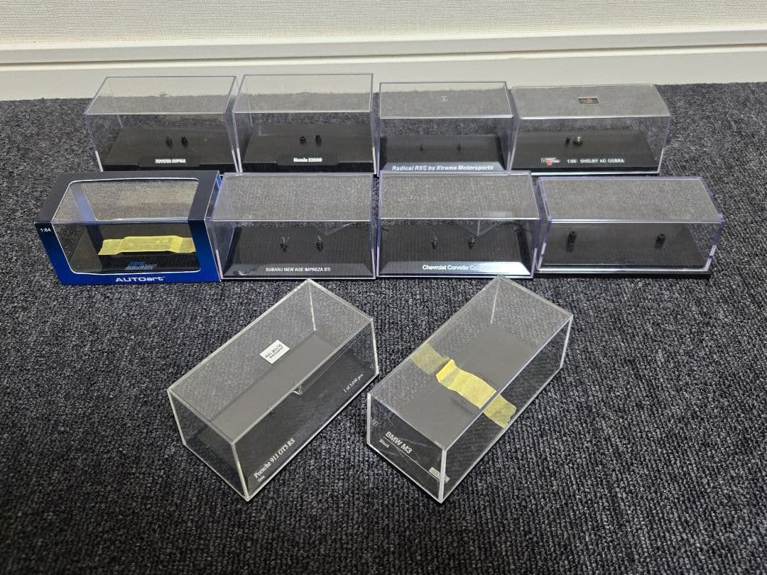 1/64 ディスプレイクリアケース 99個大量セット! おまけ付