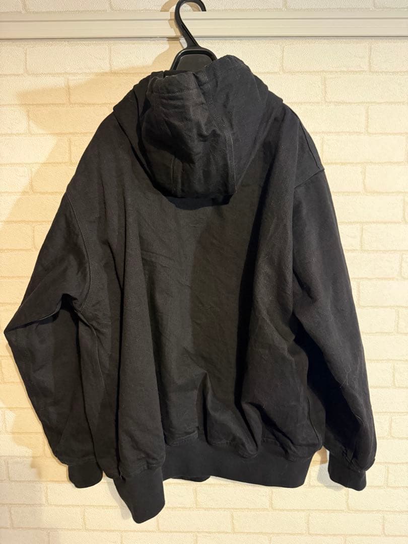 COMOLI ブラックデニム ジップパーカー サイズ1 25AW