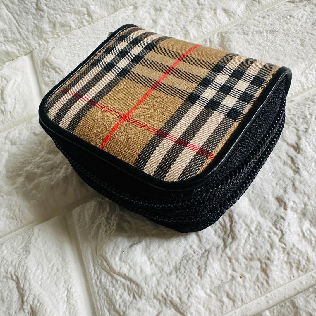 【美品】BURBERRY LONDON ノバチェック ケース 2層