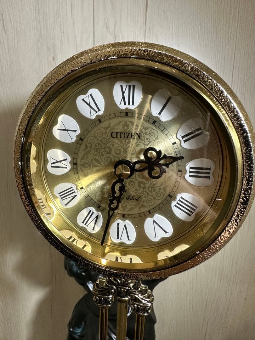 昭和57年】CITIZEN シチズン 新狩猟の女神 振り子付き置時計 - メルカリ
