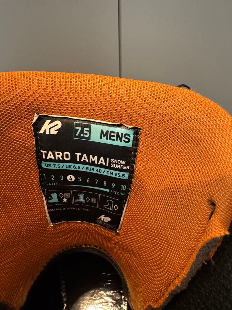 玲*様 K2 24-25 TARO TAMAI  surfer 25.5