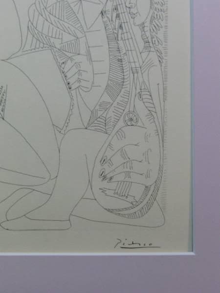 ピカソ　・PICSSO、豪華大判 限定額装版、サイン入り　No69